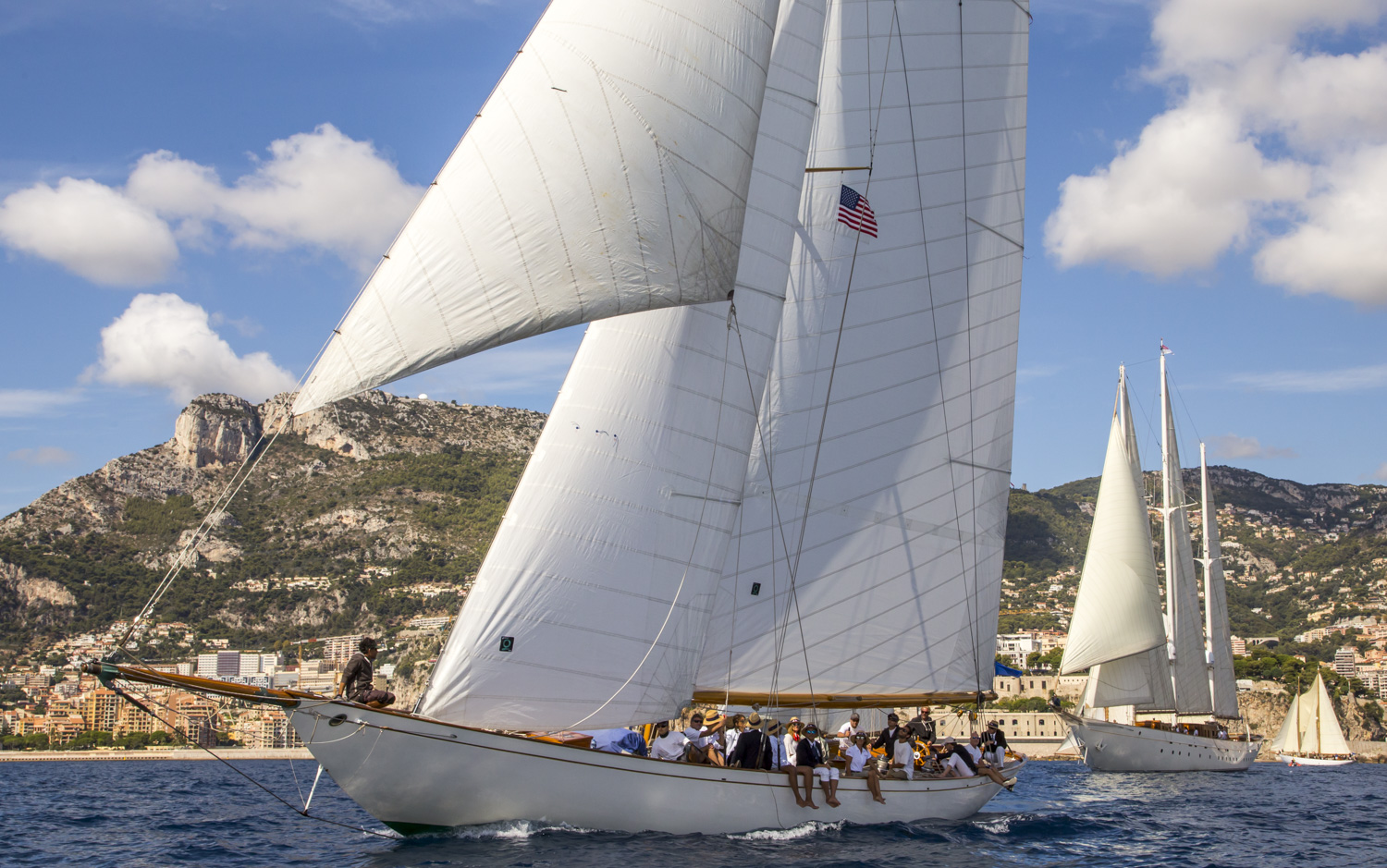 The yacht Germany 1 (GER 89) sails the fourth race of the Louis